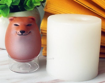 Funny Shiba Inu silicone mold-Dog egg candle mold-Scented candle mold-Diffuser stone mold-gypsum/concrete dog mold-Puppy ornament resin mold