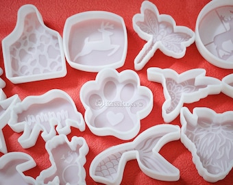 Wild animals Car Freshie Mold-Cow/Bull/Fish Freshie Molds-Deer Silicone Freshie Mold-Candle/Soap/Aroma Plaster mold-Owl Freshie Mould