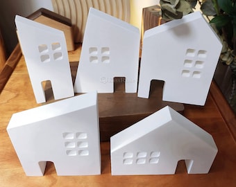 5 stijlen siliconen huismal-vuurtoren siliconen mal-holle huis gipsen mal-beton villa huis mallen-doe-het-zelf decoraties