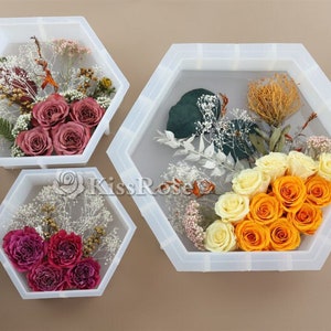 Large Hexagon Resin Mold-Hexagon Solid Silicone Mold-Jewelry display base Mold-DIY Dried Flower Specimen Mold-Epoxy Resin Art Mold