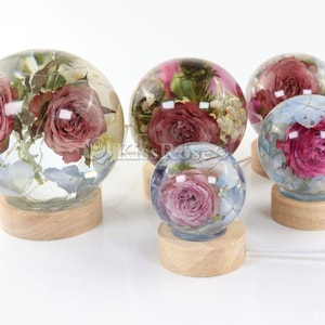 Sphere Lamp resin mold-Creative silicone night light mold-DIY Plant flower sphere specimen mold-Smooth sphere mold-Epoxy resin mold