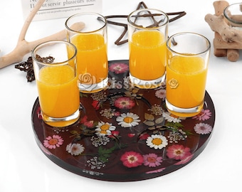 Moule en résine pour plateau en verre à vin - Moule pour plateau en silicone - Moule en silicone pour plateau à bière - Moule pour plateau de tasses - Moule pour plateau de service de bar - Moule pour plateau à boissons