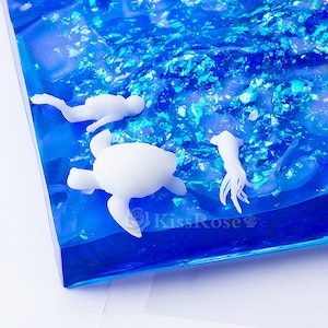 3D Taucher Modellfüller-Mini Meeresschildkröte Modell Für Silikonform-Füllmaterialien für Epoxidharzform-Tintenfischmikrolandschaft als Füllstoffe