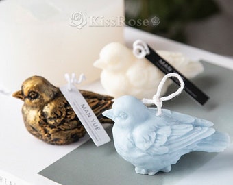 Cute bird candle silicone mold-scented candle mold-sparrow concrete plaster mold-epoxy resin bird mold-diffusing stone mold-resin art mold