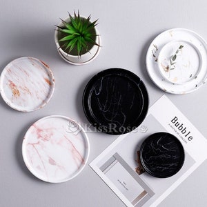 Large Round Concrete Plaster tray mold-Epoxy Resin Tray Silicone Mold-Hexagon Plate Concrete mold-Square tray resin molds-Flowrpot Tray mold