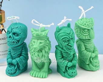 Horror Zombie Candle Mold-Candle Silicone Mold-Monster Candle Mold-Scented Candle Mold-Halloween Silicone Candle Mold-Candle mould