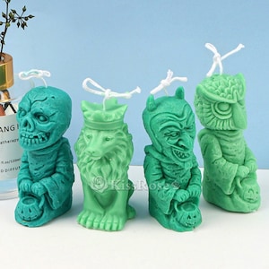 Horror Zombie Candle Mold-Candle Silicone Mold-Monster Candle Mold-Scented Candle Mold-Halloween Silicone Candle Mold-Candle mould