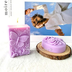 Flower Soap Mold-Silicone Soap Mold-Rose Soap Silicone Mold-Butterfly Soap Mold-Silicon Soap Mold-Cube Soap mould-Candle mold