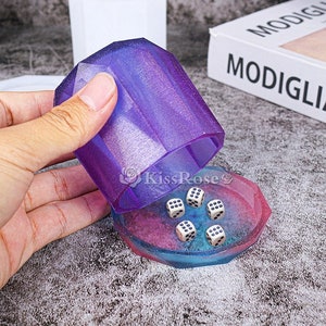 Dice Cup Silicone Mold-Dice Cup Resin Molds-Dice Storage Box Mold-Epoxy Resin Mold-Resin Craft Mold