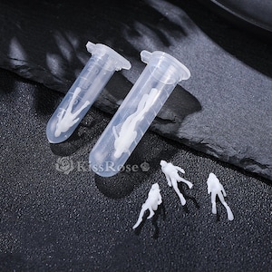 3D Scuba Diver model filler-Mini Diver Model For Silicone Mold-Filling Materials for Epoxy Resin Mold-Diver Micro Landscape as fillers