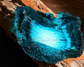 Molde de cenicero de piedra de cristal-Molde de cenicero de silicona de roca creativa-Molde de resina de cenicero de cauce de río-Molde de silicona para cenicero de resina DIY