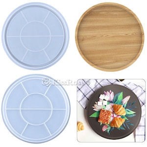 Round Silicone Tray Mold-Plate Resin Molds-Fruit Tray Mold-Dish Silicone Mold-Jewelry tray mold-Epoxy resin plate mold