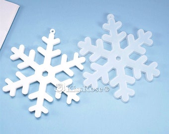 Lot De 3 Moule Silicone De Pendentif Flocon De Neige Noel