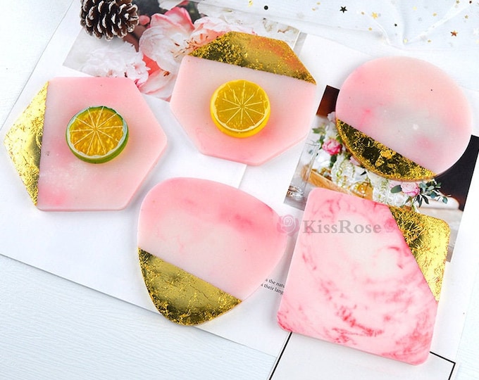 Square Silicone Coaster Moldrectangle Coaster Resin Etsy