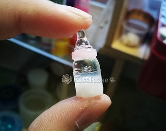 Bolsillo biberón resina molde-mini biberón molde de silicona-mini vajilla molde-mini molde de botella de leche-Mini molde modelo de juego de alimentos