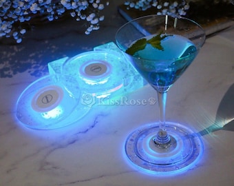 Glowing coaster mold-Luminous Disc coaster resin mold-Round Coaster silicone mold-Epoxy resin cup mat mold-Coaster holder mold-Resin art