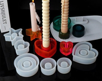 Moules À Bougies 3D En Silicone, 5 Pièces Moule Pour Bougies Anges Diy