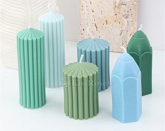 Creative pencil candle mold-Pillar candle silicone mold-Silicone candle mold-Silicone mold for wax-Beewax candle mold-Scented candle mold