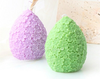 Five Petals Flower Candle Mold-Silicone Flower Egg Mold-Scented Candle Mold-Flower Egg Candle Mould