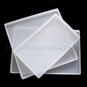 Square silicone coaster mold-Rectangle coaster resin molds-Resin Jewelry desktop DIY-Silicone table mat mold-Resin table mat mold