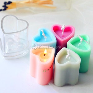 Heart shaped candle mold-Acrylic candle mold-Valentine candle mold-Wedding candle mold-Lover candle mold-Aromatherapy candle mold
