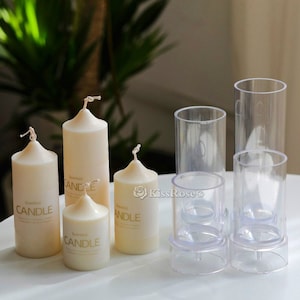 Pointed cylindrical candle mold-Cylinder acrylic candle mold-Scented candle mold-Pillar candle mold-Cylindrical candle mould
