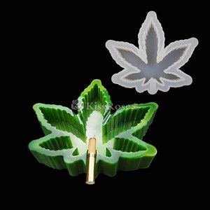Marijuana Leaf Ashtray Mold-Weed leaf ashtray resin mold-Maple leaf cigar holder silicone mold-Epoxy resin leaf mold