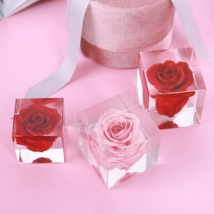 Glossy cube resin mold-Silicone cube mold-Cube candle mold-Silicone cylinder mold-DIY flower specimen resin mold-Epoxy resin cube mold