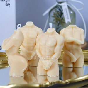 Silicone body candle mold-Shy woman body candle mold-Naked woman candle silicone mold-Scented candle mold