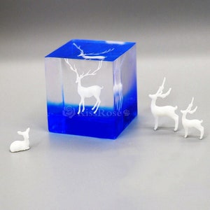 3D Elk model filler-Mini Deer Model For Silicone Mold-Filling Materials for Epoxy Resin Mold-Fairy Deer Micro Landscape as fillers