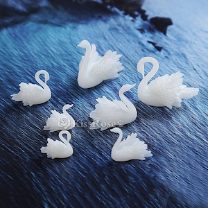 3D Swan model filler-Mini Swan Model For Silicone Mold-Filling Materials for Epoxy Resin Mold-Swan Model Micro Landscape as fillers