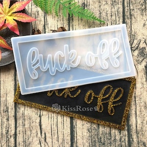 F*ck off doorplate silicone mold-Resin doorplate mold-F*ck off doorplate resin mold-F*ck off silicone mold