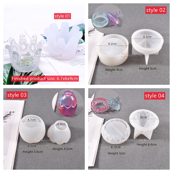 European Crown Silicone Jar Mold-epoxy Resin Crown Candle Holder