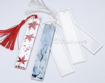 Glue Mold Bookmark Mold With 20 Tassel Bookmark Mold Kit Bookmark Epoxy Resin Casting Mold For Diy