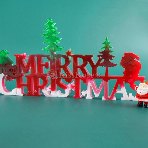 Christmas House Silicone Mold Etsy