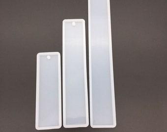 3 size blank bookmark silicone mold bookmark resin silicone mold jewelry making supplies