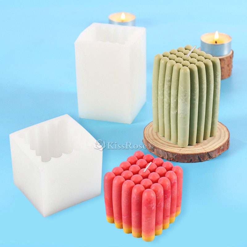 Bubble Cylinder Candle Mold-silicone Candle Mold-scented Candle Mold-pillar Candle  Mold-magic Ball Cube Candle Mould-sphere Candle Mold 