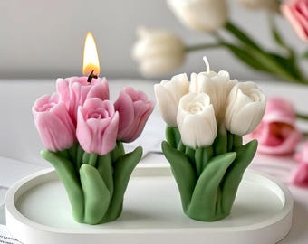 Stampo per candela con sfera di fiore di rosa, stampo in silicone per