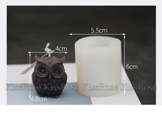 Kawaii Owl Candle Mold Nighthawk Candle Silicone Molds for Candle Making  Candle Craft Mold Soap Mold Resin Molds Baking Molds 