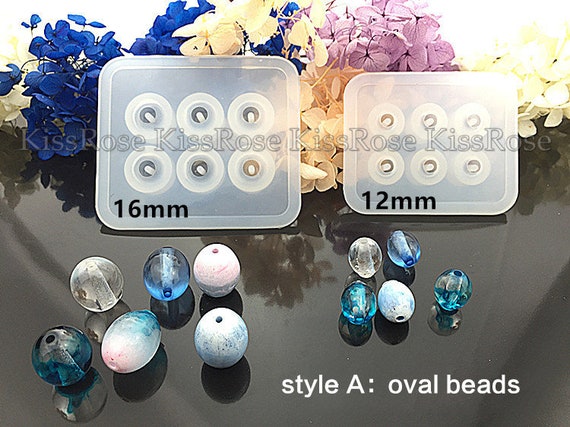 Oval Beads Silicone Mold-square Cube Beads Resin Mold-diamond Bead  Mold-bracelet Bead Mold-necklace Bead Mold-beads Jewelry Mold-craft Mold 