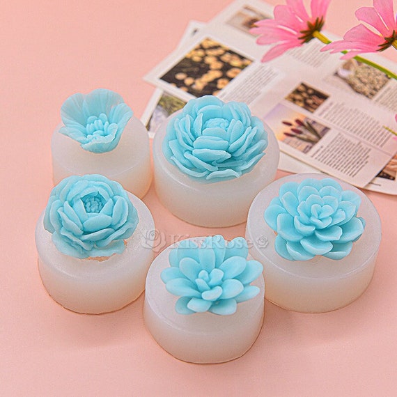 Camellia Silicone Mold Flower Resin Molds Candle Mold Craft Jewelry Mold Baking Decoration Flower Fondant Chocolate Candy Mold Plaster Molds Etsy