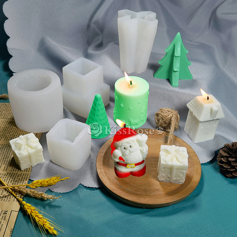 Christmas element candle moldsilicone candle moldpillar Etsy