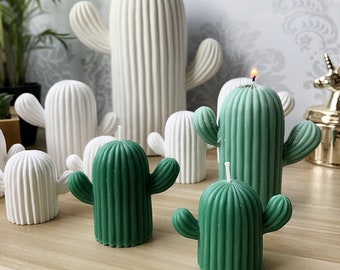3D Cactus Candle Mold Silicone candle Mold 3D Succulent Candle molds Silicone mold Succulent Plaster Mold Concrete mold resin molds