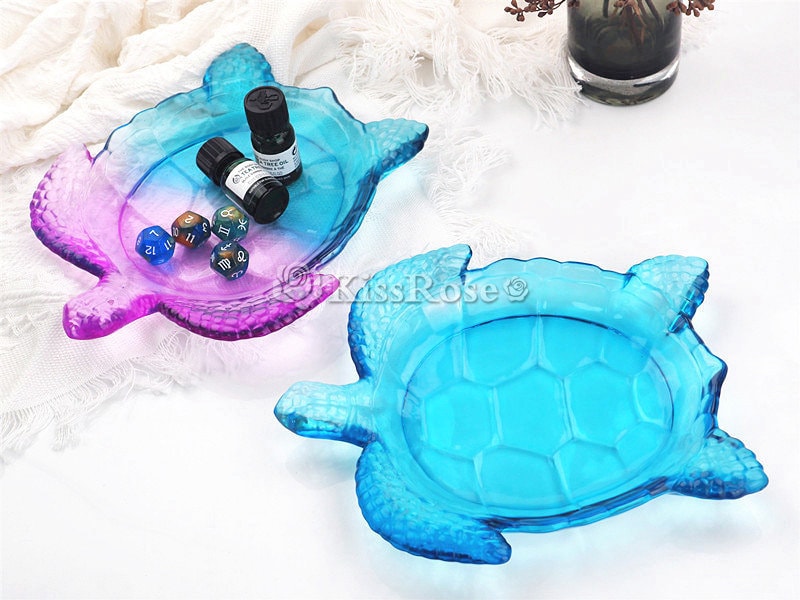 DIY Crystal Epoxy Tortoise Ashtray Coaster Desktop Decoration Silicone Mold
