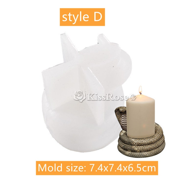 Coiled Snake Candle Holder Moldsilicone Coiled Snake Etsy