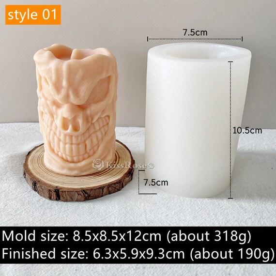 Silikonform Für Kerzen & Harzguss – Gorgon Medusa Design, Hitzebeständig Bis 446°C, Lebensmittelecht