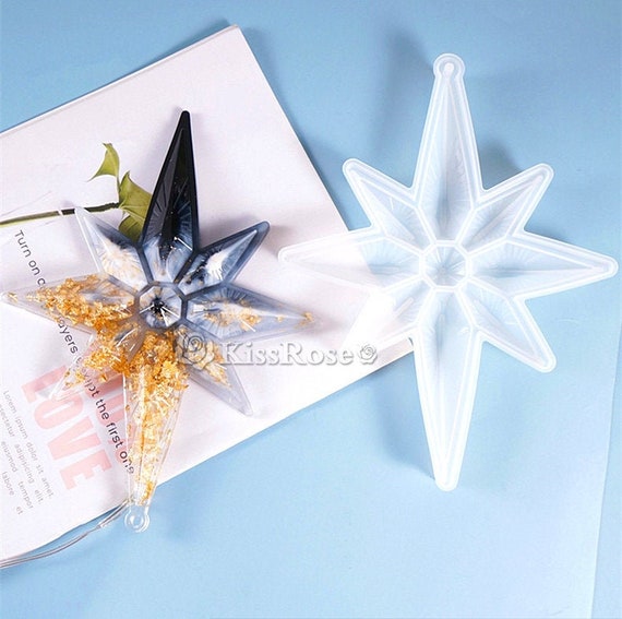 Creative Eight-pointed Star Silicone Mold-christmas Decoration Resin  Molds-star Ornament Silicon Mold-jewelry Pendant Mold-resin Craft Mold -   Norway