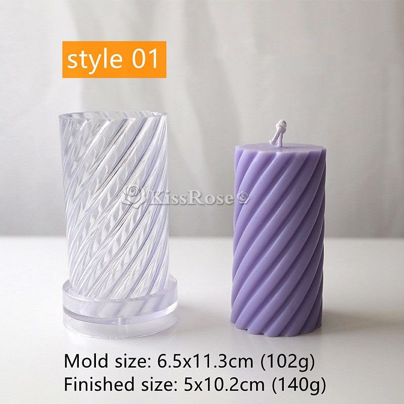 Rose Pillar silicone candle mold (1 Cavity) Code 134 at Rs 300