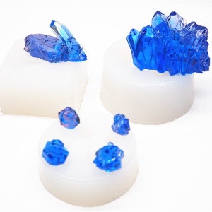 New UV resin molds Crystal mold quartz mold gem stone silicone Mold for resin crystal silicon mold Cluster mold for Home Decoration making