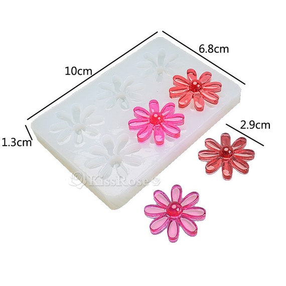 Beautiful Flower Candle Mold-flower Silicone Mold-scented Plaster Flower  Mold-flower Fondant Candy Chocolate Mold-food Grade Mold-resin Mold 